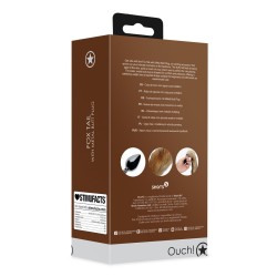 PLUG ANAL COM CAUDA DE RAPOSA CASTANHA OUCH!