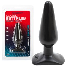 PLUG ANAL DOC JOHNSON CLASSIC BUTT PLUG PRETO MEDIUM