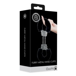 ALGEMAS COM PELÚCIA FURRY METAL PRETO OUCH!