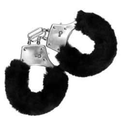 ALGEMAS COM PELÚCIA FURRY METAL PRETO OUCH!