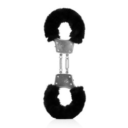 ALGEMAS COM PELÚCIA FURRY METAL PRETO OUCH!