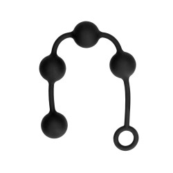 BOLAS ANAIS DE SILICONE MEDIUM OUCH! PRETAS