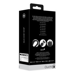 CHICOTE EM SILICONE PRETO OUCH!