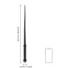 CHICOTE EM SILICONE TAIL WHIP PRETO OUCH! 