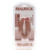 DILDO DUPLO U SHAPED DOUBLE DILDO 5 / 12,7 CM TAN REALROCK