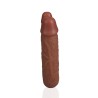 DILDO DUPLO U SHAPED DOUBLE DILDO 5 / 12,7 CM TAN REALROCK