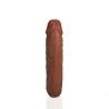 DILDO DUPLO U SHAPED DOUBLE DILDO 5 / 12,7 CM TAN REALROCK