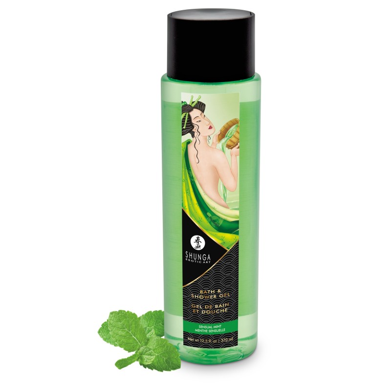 GEL DE DUCHE E BANHO - MENTA SENSUAL - 12.5 FL OZ / 370 ML - SHUNGA EROTIC ART GEL DE DUCHE E BANHO - MENTA SENSUAL - 12.5 FL OZ / 370 ML - SHUNGA EROTIC ART