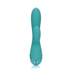VIBRADOR COELHO INSUFLÁVEL PEACOCK BLUE LOVELINE