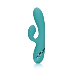 VIBRADOR COELHO INSUFLÁVEL PEACOCK BLUE LOVELINE