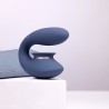 TWITCH 3 VIBRADOR RECARREGÁVEL E SUCÇÃO AZUL/CINZA INNOVATION