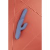 VIBRADOR COM PÉROLAS ROTATIVAS E IMPULSO RABBIT BLUE NOVA LOVELINE