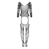 CATSUIT ESMERALDA PRETO BEAUTY NIGHT FASHION