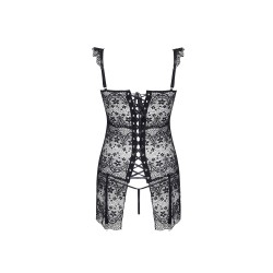 CORPETE E TANGA ALENA PRETO BEAUTY NIGHT FASHION
