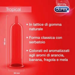 PRESERVATIVOS DUREX TROPICAL 6 UNIDADES