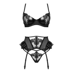 CONJUNTO DE 3 PEÇAS RAFAELLA PRETO BEAUTY NIGHT FASHION