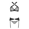 CONJUNTO DE 3 PEÇAS AMANDA PRETO PASSION