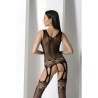 CATSUIT BS099 PRETO EROTIC LINE PASSION 