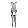 CATSUIT BS099 BRANCO EROTIC LINE PASSION 