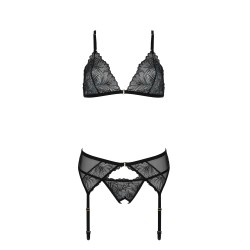 CONJUNTO DE 3 PEÇAS DELIENA PRETO PASSION