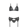 CONJUNTO DE 3 PEÇAS DELIENA PRETO PASSION