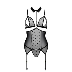 CORPETE E TANGA DOMINICA PRETO DEVIL COLLECTION PASSION