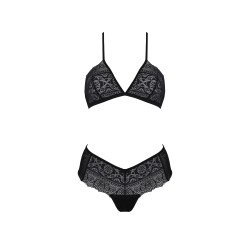 CONUNTO DE 2 PEÇAS KERRIA BIKINI PRETO ECO COLLECTION PASSION
