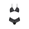 CONUNTO DE 2 PEÇAS KERRIA BIKINI PRETO ECO COLLECTION PASSION
