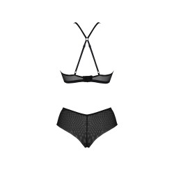 CONUNTO DE 2 PEÇAS KERRIA BIKINI PRETO ECO COLLECTION PASSION