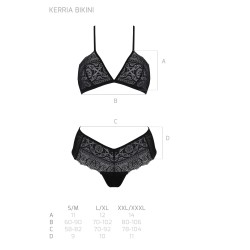 CONUNTO DE 2 PEÇAS KERRIA BIKINI PRETO ECO COLLECTION PASSION