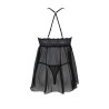 CAMISA DE NOITE E TANGA KERRIA PRETO ECO COLLECTION PASSION