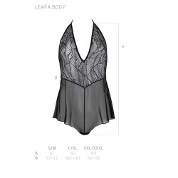 BODY LEAFA PRETO ECO COLLECTION PASSION