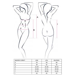 CORPETE E TANGA MADDIE PRETO EROTIC LINE PASSION 