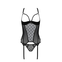 CORPETE E TANGA MARINA PRETO DEVIL COLLECTION PASSION
