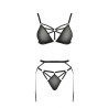 CONJUNTO DE 3 PEÇAS MEGGY PRETO DEVIL COLLECTION PASSION