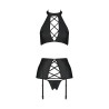 CONJUNTO DE 3 PEÇAS NANCY PRETO TAMANHO QUEEN PASSION