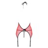 CORPETE E TANGA PEONIA VERMELHO EROTIC LINE PASSION