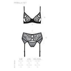 CONJUNTO DE 3 PEÇAS PRIMULA PRETO ECO COLLECTION PASSION