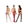 COLLANTS COM EFEITO DE LIGAS S020 PRETAS EROTIC LINE PASSION