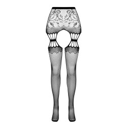 COLLANTS COM EFEITO DE LIGAS S027 VERMELHAS EROTIC LINE PASSION