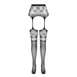 COLLANTS COM EFEITO DE LIGAS S030 VERMELHAS EROTIC LINE PASSION
