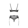 CONJUNTO DE 3 PEÇAS SELAGINELLA PRETO ECO COLLECTION PASSION