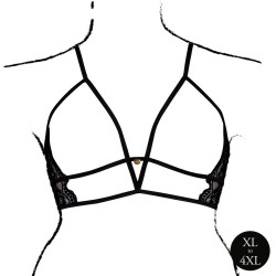 SUTIÃ TRIANGLE COM RENDA PRETO TAMANHO QUEEN LE DÉSIR 