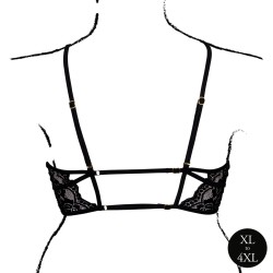 SUTIÃ TRIANGLE COM RENDA PRETO TAMANHO QUEEN LE DÉSIR 