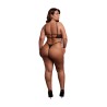 SUTIÃ KEYHOLE MESH PRETO TAMANHO QUEEN LE DÉSIR