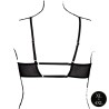 SUTIÃ KEYHOLE MESH PRETO TAMANHO QUEEN LE DÉSIR