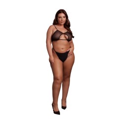 SUTIÃ KEYHOLE MESH PRETO TAMANHO QUEEN LE DÉSIR