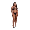 SUTIÃ KEYHOLE MESH PRETO TAMANHO QUEEN LE DÉSIR
