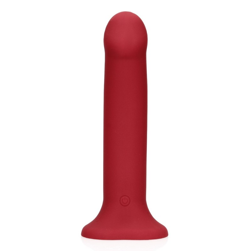 VIBRADOR NON-PHALLIC VIBRATING DILDO GRANDE RASPBERRY RED LOVELINE VIBRADOR NON-PHALLIC VIBRATING DILDO GRANDE RASPBERRY RED LOVELINE