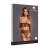 CONJUNTO DE 2 PEÇAS COM SUTIÃ SEM COPAS PRETO LE DÉSIR